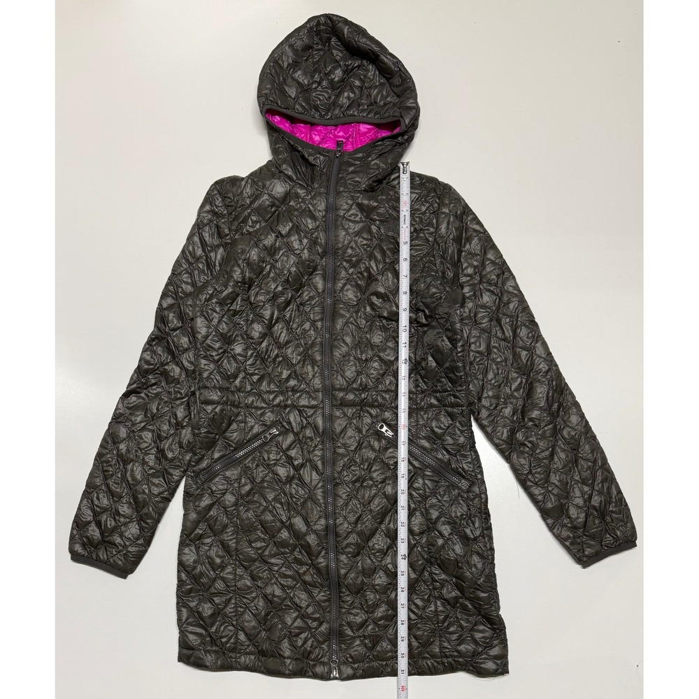 The North Face Thermoball Parka Womens Medium Brown Quilted Hooded Jacket Coat
